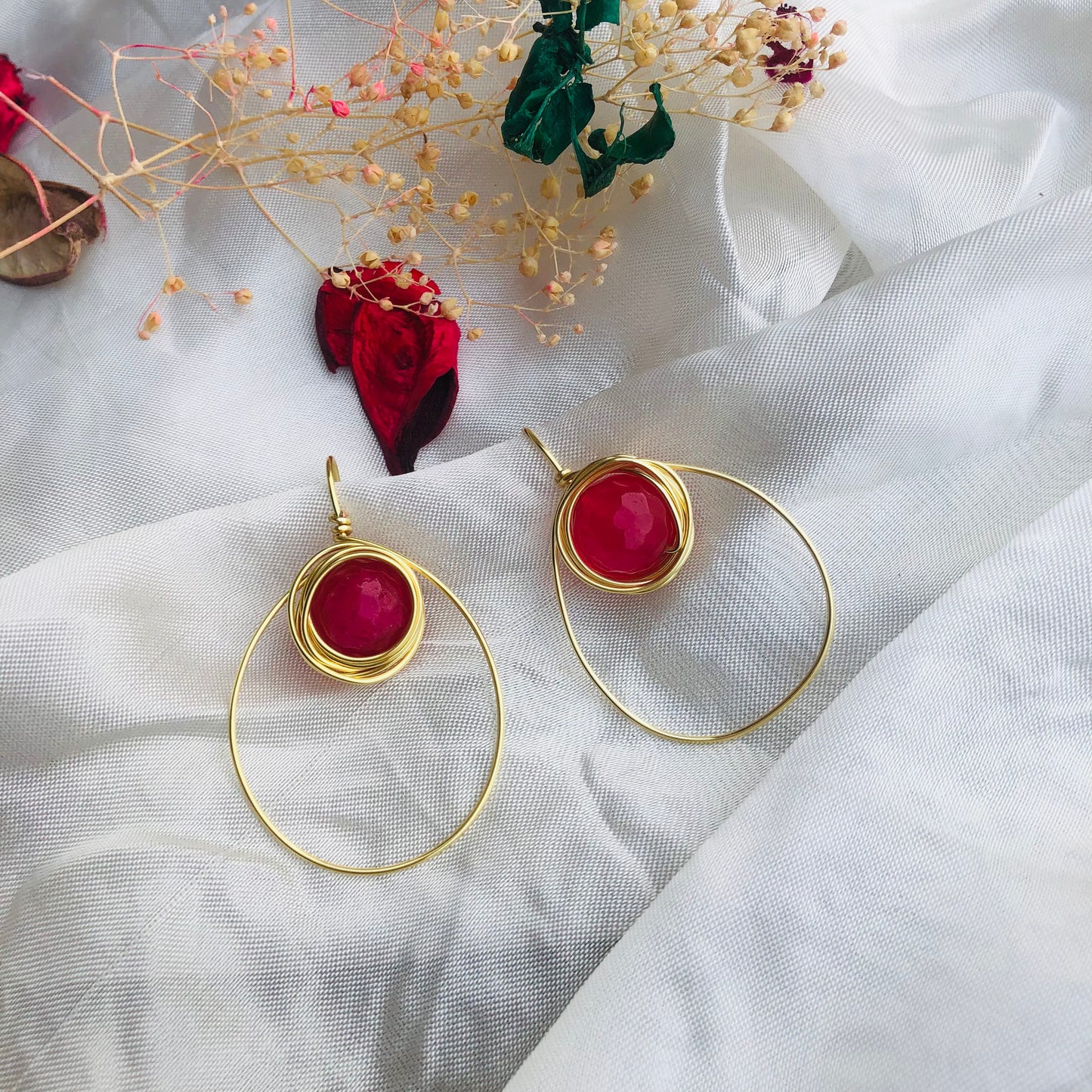 Rose Gleam Earrings